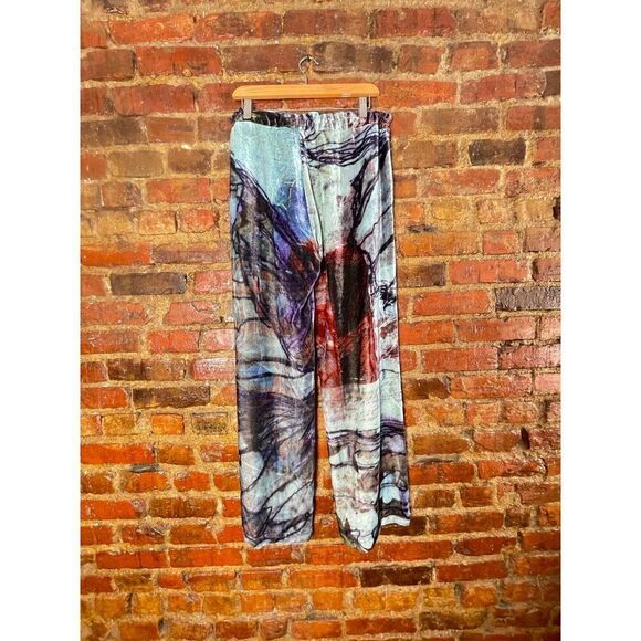 Johnny Was Biya Velvet Abstract Pants - Picture 2 of 4